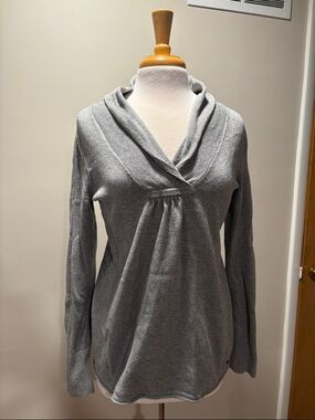 Eddie Bauer Gray Shawl Collar Sweater